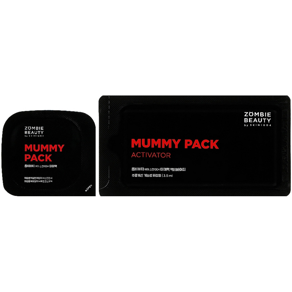 Антивозрастная лифтинг-маска с черным трюфелем SKIN1004 Zombie Beauty Mummy Pack 2g*8 шт+3,5g*8 шт (8809576260458)