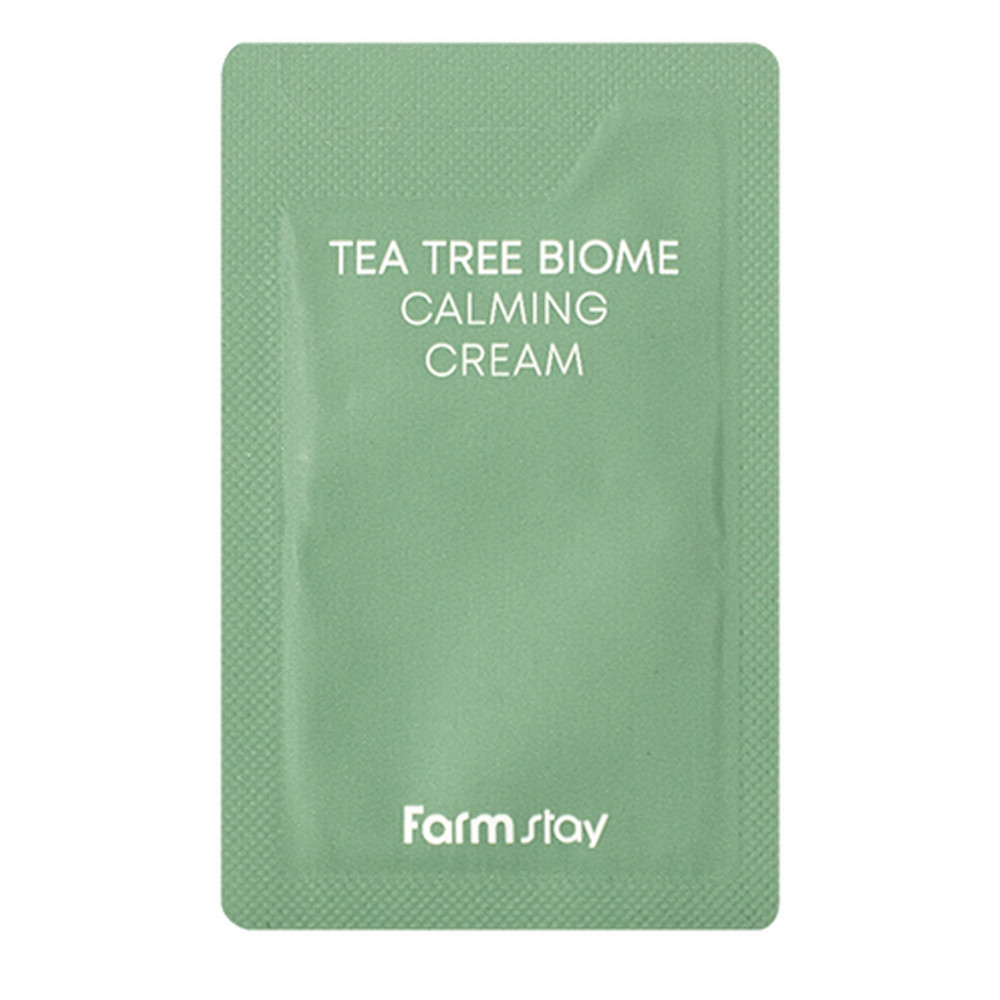 Заспокійливий крем для обличчя (пробник) FarmStay Tea Tree Biome Calming Cream 1 мл
