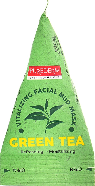 Грязьова маска для обличчя Purederm Vitalizing Facial Mud Mask Green Tea 20 г