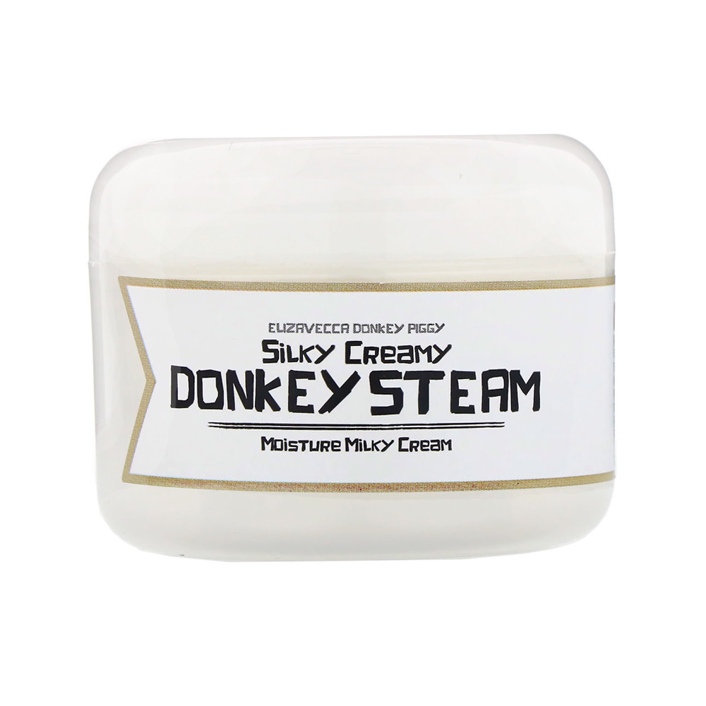 Увлажняющий крем для лица с ослиным молоком Elizavecca Silky Creamy Donkey Steam Moisture Milky Cream 100 мл