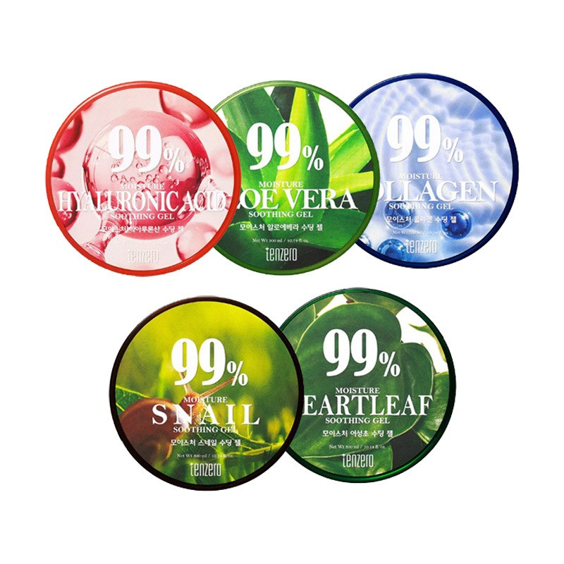 Зволожувальний гель для шкіри з алое вера Tenzero 99% Moisture Aloe Vera Soothing Gel 300 мл