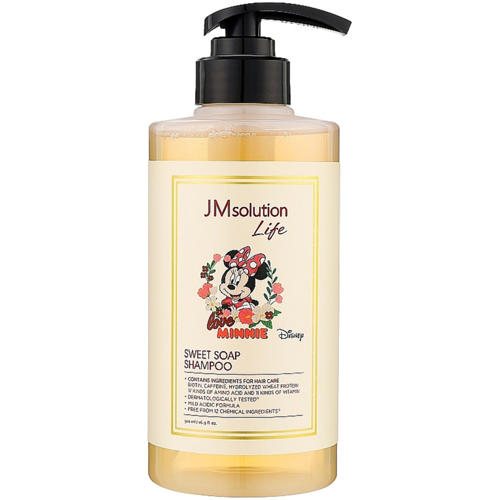 Шампунь для волос с ароматом мускуса и мака. JMSolution Life Disney Sweet Soap Shampoo 500 мл (8809852546337)