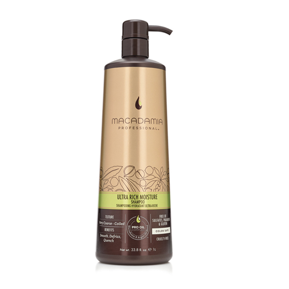 Увлажняющий шампунь для сухих волос Macadamia Professional Ultra Rich Moisture Shampoo 1 л
