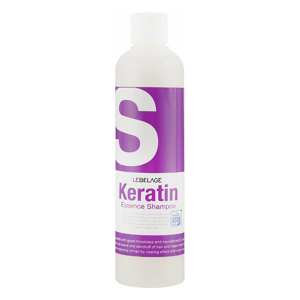 Шампунь для волосся з кератином Lebelage Keratin Essence Shampoo 300 мл