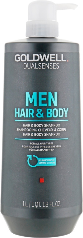 Чоловічий шампунь для волосся і тела Goldwell DualSenses For Men Hair & Body Shampoo 1000 мл