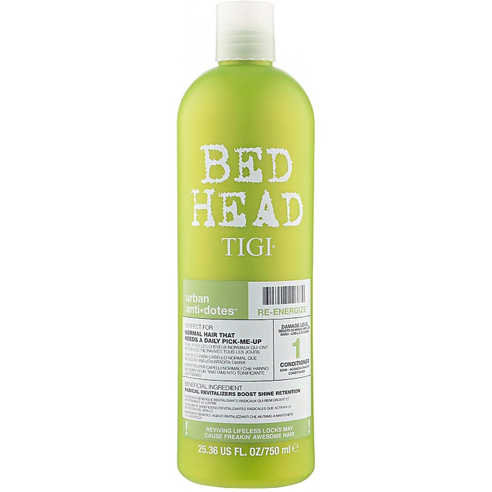 Укрепляющий кондиционер для волос Tigi Bed Head Urban Anti+Dotes Re-Energize Conditioner 750 мл