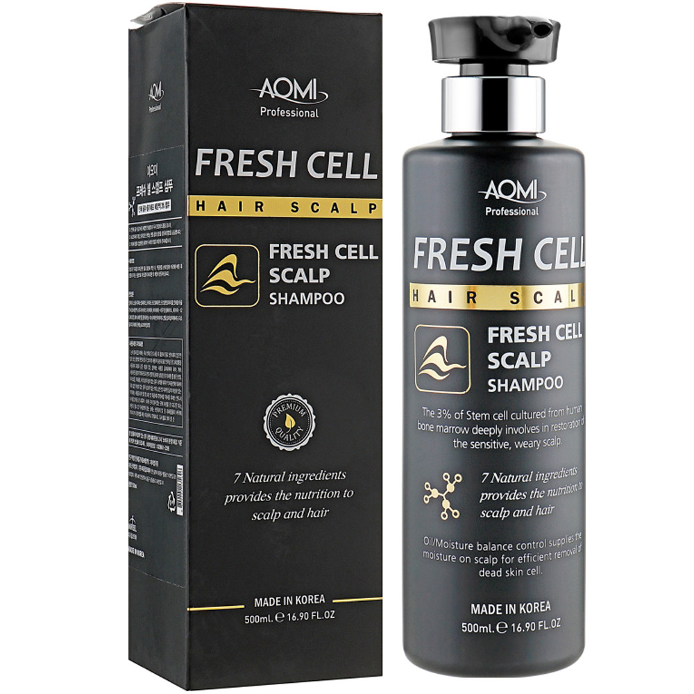 Шампунь проти випадіння волосся AOMI Fresh Cell Hair Scalp Shampoo 500 мл