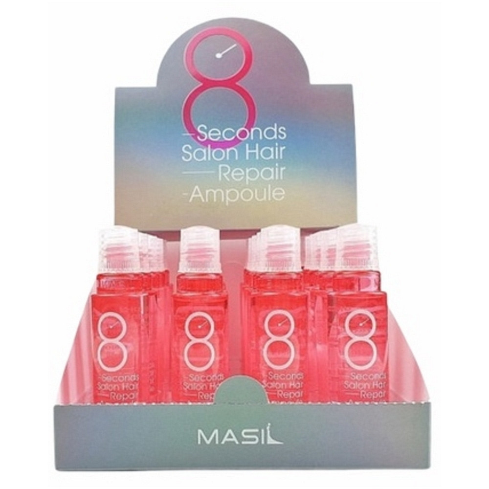 Набір протеїнових масок-філерів для пошкодженого волосся Masil 8 Seconds Salon Hair Repair Ampoule 15 мл * 20шт (8809744060200)