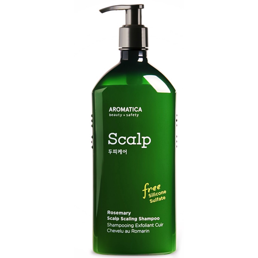 Безсульфатный укрепляющий шампунь с розмарином Aromatica Rosemary Scalp Scaling Shampoo 400 мл