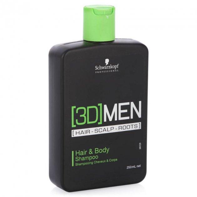 Шампунь против перхоти Schwarzkopf Professional 3Dmen Hair&Body Shampoo 250 мл