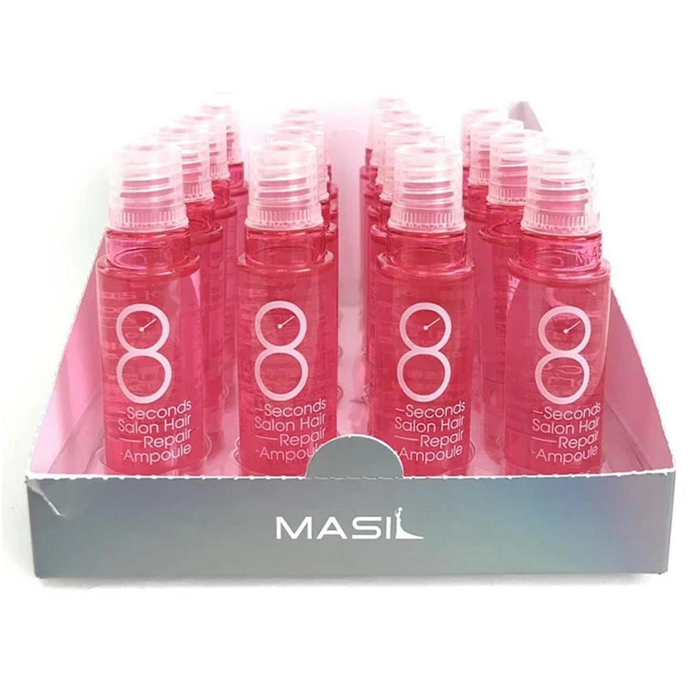 Набір протеїнових масок-філерів для пошкодженого волосся Masil 8 Seconds Salon Hair Repair Ampoule 15 мл * 20шт (8809744060200)