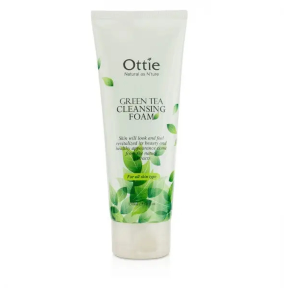 Увлажняющая пенка для умывания лица с экстрактом зеленого чая Ottie Green Tea Cleansing Foam 150 мл